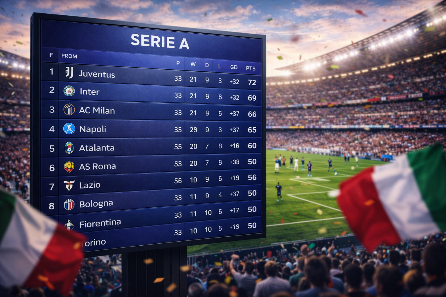 Kèo bóng đá Serie A
